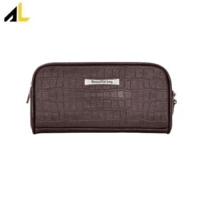 کیف لوازم آرایشی چرم طبیعی کد ALZ038